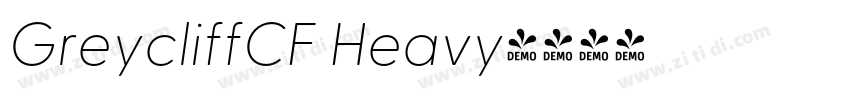 GreycliffCF Heavy字体转换